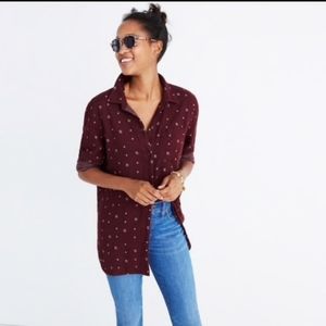 Madewell classic ex boyfriend shirt in ikat
